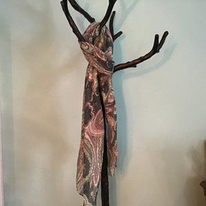 Paisley Scarf in Turquoise, Aqua, LightGre…